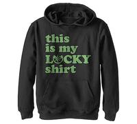 Marvel Kids Classic Captain Lucky Youth Pullover Hoodie, Black, Small