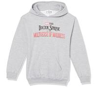 Marvel Kids' Dr Doctor Strange 2 Main Logo Youth Pullover Hoodie, Athletic Heather, Medium