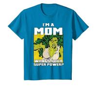 Marvel La Festa della Mamma She-Hulk Is A Mom Maglietta, Bambini, Zaffiro, 4 Anni