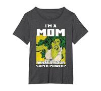 Marvel La Festa della Mamma She-Hulk Is A Mom Maglietta, Donna Plus-Size, Grigio Scuro, 2X
