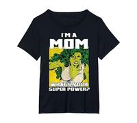 Marvel La Festa della Mamma She-Hulk Is A Mom Maglietta, Donna Plus-Size, Nero, 4X