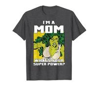 Marvel La Festa della Mamma She-Hulk Is A Mom Maglietta, Uomo, Grigio Scuro, 6XL