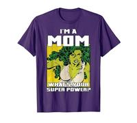Marvel La Festa della Mamma She-Hulk Is A Mom Maglietta, Uomo, Viola, M
