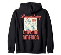 Marvel Legendary Like Captain America Father's Day Dad Gift Felpa con Cappuccio