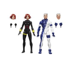 Marvel Legends Series, Black Widow e Quicksilver, action figure da 15 cm collezionabili ispirate al fumetto "Avengers: The Crossing"