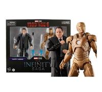 MARVEL Legends Series Iron Man 3 Happy Hogan & Iron Man MKXXI Action Figure HASB