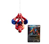 Marvel Legends Series Magic: The Gathering, giocattolo action figure di Spider-Man ferito in battaglia da 15 cm e carta con foil esclusiva collezionabile per gioco di carte