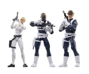 Marvel Legends Series S.H.I.E.L.D. Nick Fury Jr., Sharon Carter e Dum Dugan Action Figure