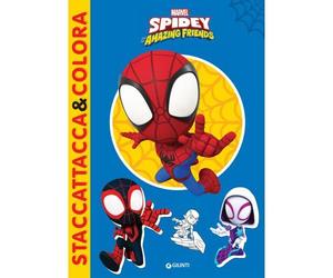 Marvel Libri GNTW04660 Staccattacca & Colora - Marvel Spidey and His Amazing Fri