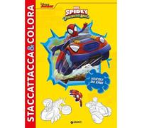 Marvel Libri GNTW0661A Staccattacca & Colora - Spidey: Veicoli da Eroi