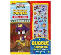 Marvel Libri GNTW0938A Bubble Stickers - Spidey: Un Giorno da Pirata