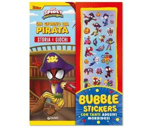 Marvel Libri GNTW0938A Bubble Stickers - Spidey: Un Giorno da Pirata