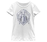 Marvel Likeness WandaVision United Girl's Solid Crew Tee, White, X-Large