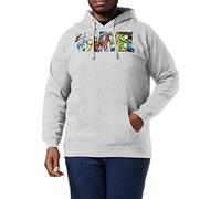 Marvel Logo Characters Cappuccio, Grigio (Grey Marl Spo), Medium Uomo