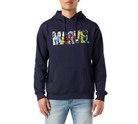 Marvel Logo Characters, Cappuccio Uomo, Blu (Navy Navy), X-Large