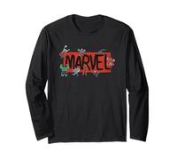 Marvel Logo Sketch Characters Maglia a Manica