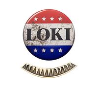 Marvel Loki Replica Campagna Pin & Tie Bar Collector Box Set