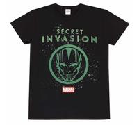 Marvel Maglia a Maniche Corte Logo Icon Nero Unisex