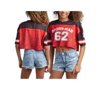 Marvel Maglia da baseball da donna Spider-Man - Novità Moda Spider-Man Uniforme Shirt - Spidey Jersey Top da donna (S-L), Uomo Ragno Scrimmage, S