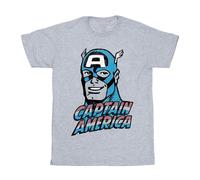 Marvel Maglietta Capitano America Effetto invecchiato Uomo (BI37479)