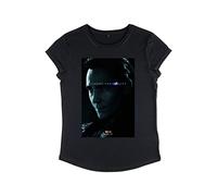Marvel Maglietta da Donna Avengers: Endgame Avenge Loki Rolled Sleeve, Nero, S