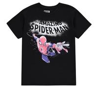 Marvel Maglietta da donna del gruppo dei fumetti - Spiderman, Ironman, Capitan America & Hulk Tee - Throwback Classic T-Shirt, nero, S
