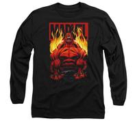 Marvel Maglietta Hulk Rosso Fuoco Adulto Unisex (TV15005)