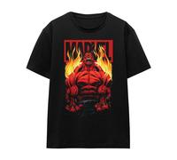 Marvel Maglietta Hulk Rosso Fuoco Adulto Unisex (TV19238)