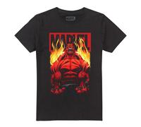 Marvel Maglietta Hulk Rosso Fuoco Uomo