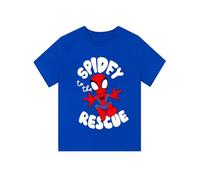 Marvel Maglietta Spiderman Bambino | Manica Corta Spiderman Maglietta Ragazzo | Estivo Tshirt Bambino | Blu 9-10 Anni