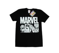 Marvel Maglietta Striscia a Fumetti Uomo (BI37660)