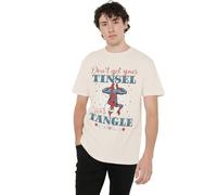 Marvel Maglietta Unisex Marvel Spiderman Retro Don't Get Your Tinsel in a Tangle Unisex, t-Shirt Naturale, Naturale, XXL