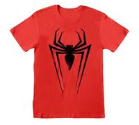Marvel Maglietta unisex per adulti con simboli di Spider-Man XL Rosso/Nero