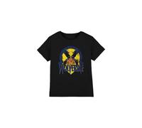 Marvel Maglietta Unisex per Bambini con Stampa di Wolverine retrò, Nero, 9-10 Anni