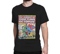 Marvel Maglietta Uomo Spiderman | T-Shirt da Uomo con Fumetti | Taglie dalla Piccola alla XX-Large | Merchandising Ufficiale di Spiderman Nero X-Large