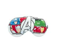 MARVEL - Maschera Notte Avengers - Sonno Divertente ed Eroico - Morbida e Confortevole per Bambini - Fascia Regolabile - Aiuta a Dormire - Regalo Viaggio, Notte - Ufficiale Marvel