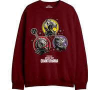 Marvel Meantmmsw013 Felpa, Borgogna, L Uomo