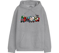 Marvel Meantmmsw019 Felpa con Cappuccio, Bianco, M Uomo