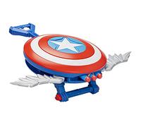Marvel Mech Strike Mechasaurs Captain America Redwing Blaster, Nerf Blaster with 3 Darts, Role Play Super Hero Toys for Kids Ages 5 And Up