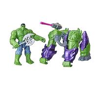Marvel Mech Strike Mechasaurs, Hulk con Gamma Smasher Mechasaur, action figure giocattolo super eroe per bambini dai 4 anni in su