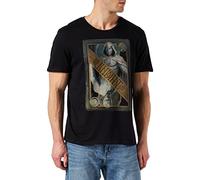 Marvel Memooknts005 T-Shirt, Nero, S Uomo