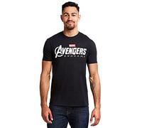 Marvel Men's Avengers Endgame Logo T Shirt, Black, XXL UK