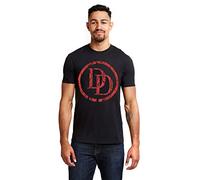 Marvel Men's Daredevil Logo T Shirt, Black (Black Blk), M UK
