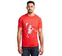 Marvel Spiderman Logo Swing T-Shirt, Red (Cherry Red Red), (Taglia Unica: Small) Men's