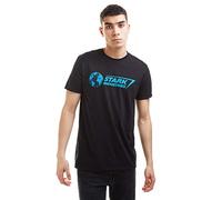 Marvel Stark Logo T-Shirt, Black, Medium (Pacco da 61) Men's