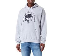 Marvel Mepunivsw010 Felpa con Cappuccio, Grigio Melange, XXL Uomo