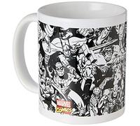 Marvel MG23445 Tazza in ceramica con immagini di personaggi stile retro,8 x 11,5 x 9,5 cm, multicolore