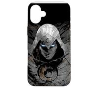 Marvel Moon Knight - Geroglifici egiziani con occhi luminosi, colore: Nero Custodia per iPhone 16 Plus