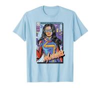 Marvel Ms. Marvel Comic Cover Poster Maglietta