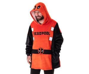 Marvel Multicolore Deadpool Felpa con cappuccio coperta Unisex Adulti